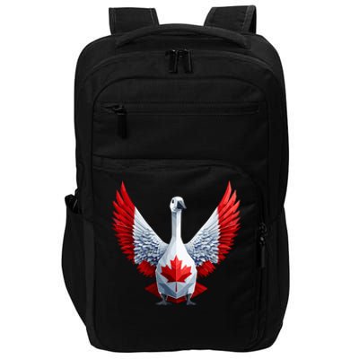 Canada Day Maple Leaf Bird Impact Tech Backpack