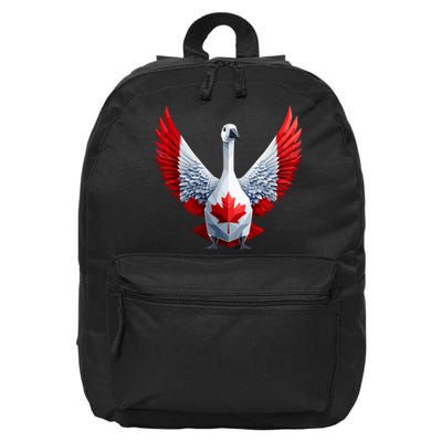 Canada Day Maple Leaf Bird 16 in Basic Backpack