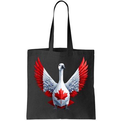 Canada Day Maple Leaf Bird Tote Bag