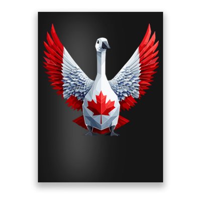 Canada Day Maple Leaf Bird Poster