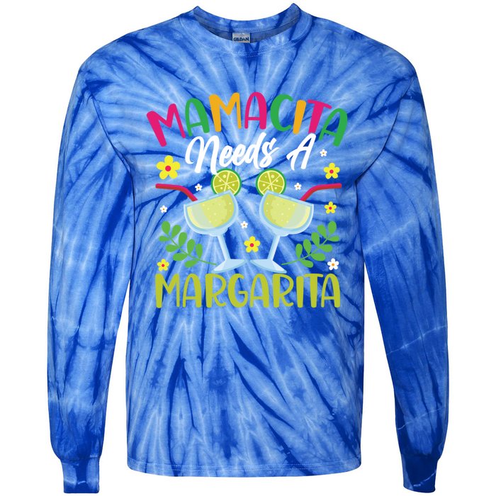 Cinco De Mayo Nacho Average Mamacita Margarita Gift Tie-Dye Long Sleeve Shirt