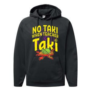 Cinco De Mayo Funny No Taki When Teacher Taki Performance Fleece Hoodie