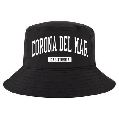 Corona Del Mar California Ca Vintage Athletic Sports Design Cool Comfort Performance Bucket Hat