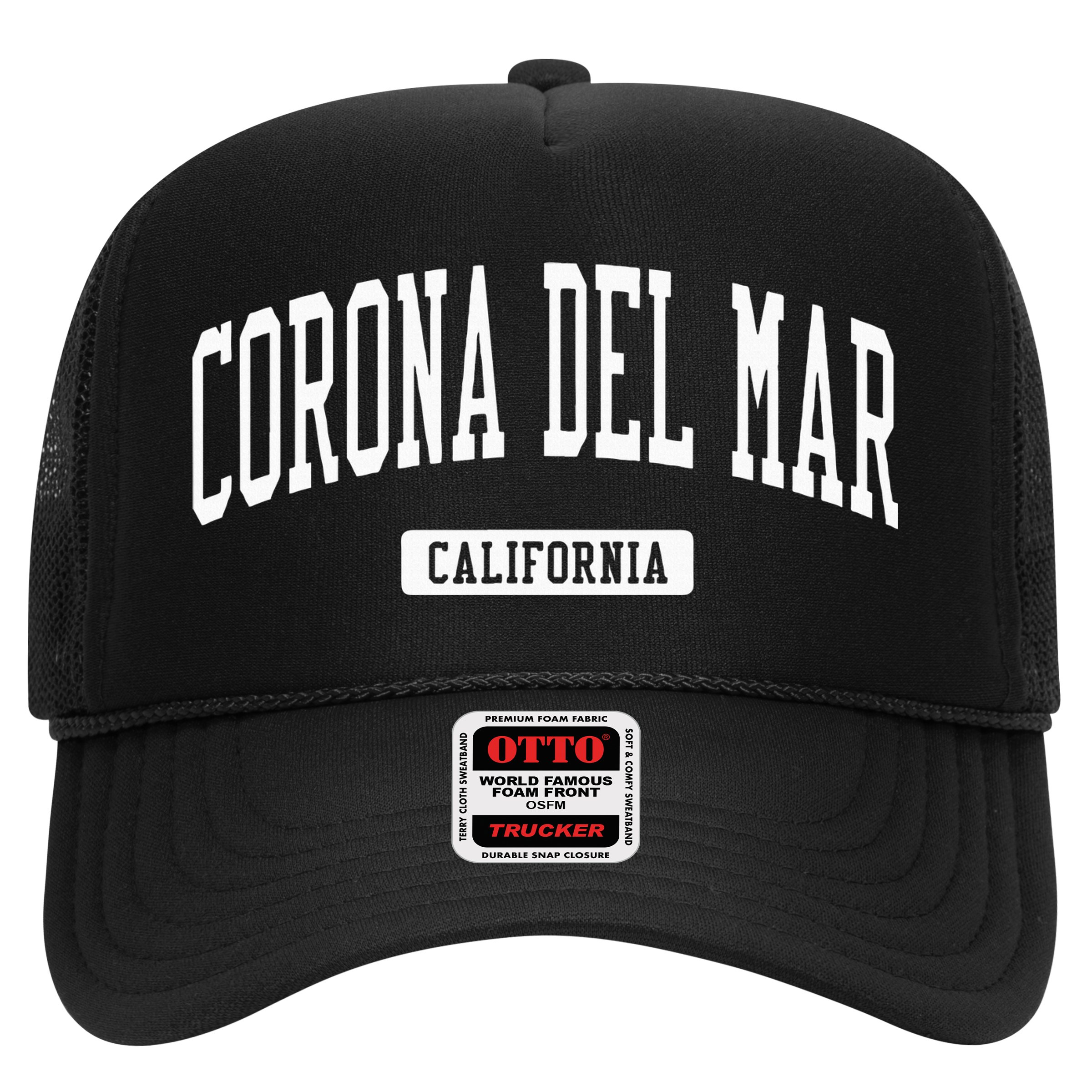 Corona Del Mar California Ca Vintage Athletic Sports Design Hat