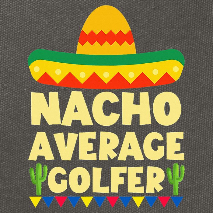 Cinco De Mayo Mexican Golf Nacho Average Golfer Cotton Canvas Backpack
