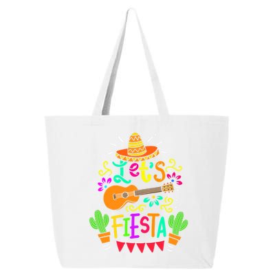 Cinco De Mayo Gift For Mexican Guitar Cactus Gift 25L Jumbo Tote