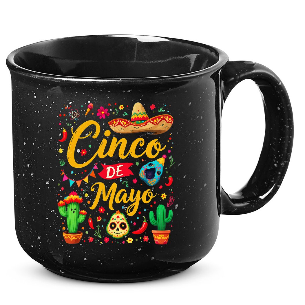 Cinco De Mayo Funny Mexican Fiesta Family 5 De Mayo 2025 15oz Campfire Ceramic Mug