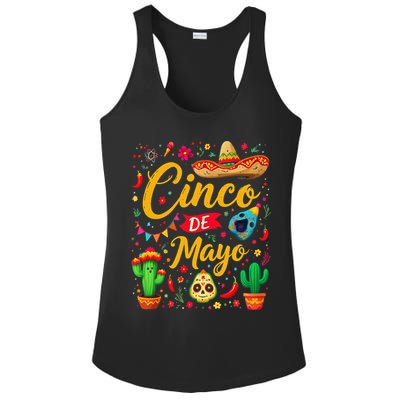 Cinco De Mayo Funny Mexican Fiesta Family 5 De Mayo 2025 Ladies PosiCharge Competitor Racerback Tank