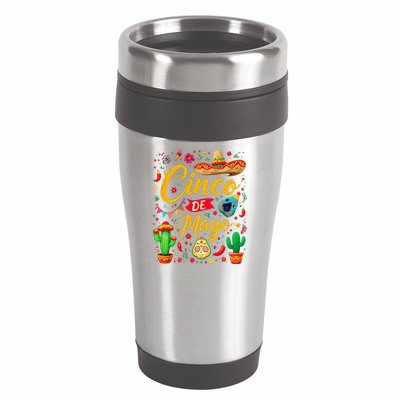 Cinco De Mayo Funny Mexican Fiesta Family 5 De Mayo 2025 16oz Travel Tumbler