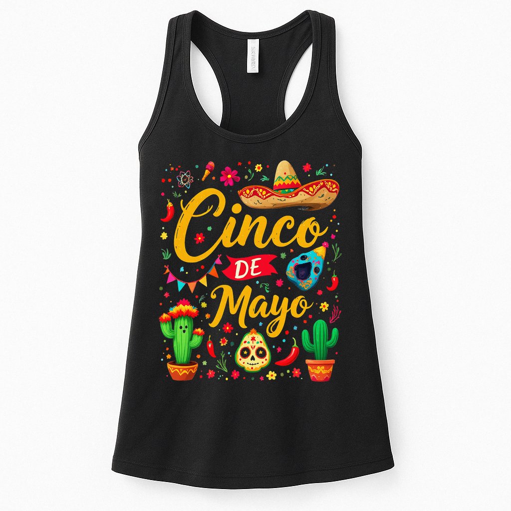 Cinco De Mayo Funny Mexican Fiesta Family 5 De Mayo 2025 Womens Tank Top