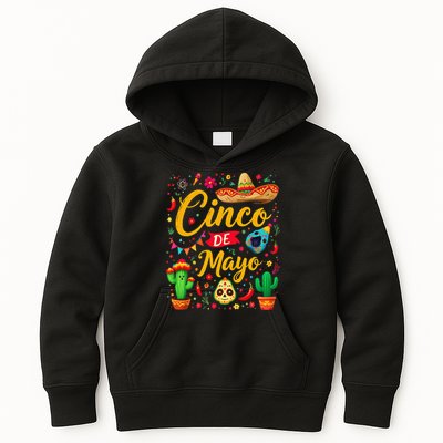 Cinco De Mayo Funny Mexican Fiesta Family 5 De Mayo 2025 Kids Hoodie