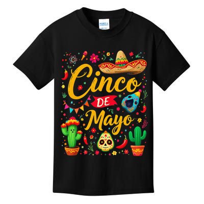 Cinco De Mayo Funny Mexican Fiesta Family 5 De Mayo 2025 Kids T-Shirt