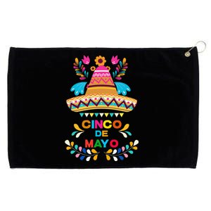 Cinco De Mayo Fiesta Surprise Camisa 5 De Mayo Viva Mexico Grommeted Golf Towel