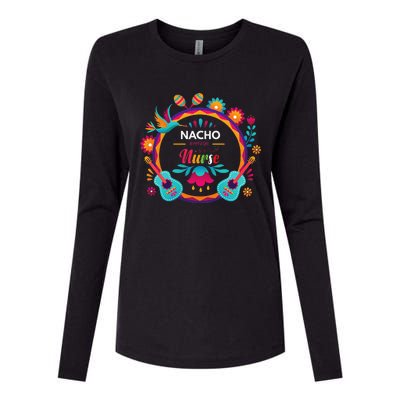 Cinco De Mayo Nacho Average Nurse Mexican Fiesta Womens Cotton Relaxed Long Sleeve T-Shirt