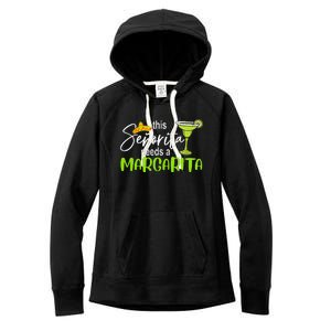 Cinco De Mayo This Senorita Needs A Margarita Drinking Lover Women's Fleece Hoodie