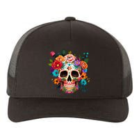 Cinco De Mayo Sugar Skull Day Of The Dead Mexican Fiesta Yupoong Adult 5-Panel Trucker Hat