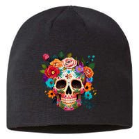 Cinco De Mayo Sugar Skull Day Of The Dead Mexican Fiesta Sustainable Beanie