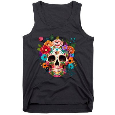 Cinco De Mayo Sugar Skull Day Of The Dead Mexican Fiesta Tank Top