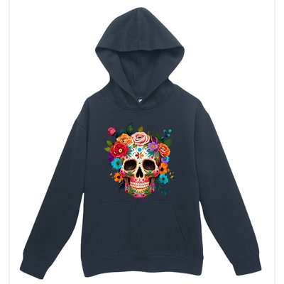 Cinco De Mayo Sugar Skull Day Of The Dead Mexican Fiesta Urban Pullover Hoodie