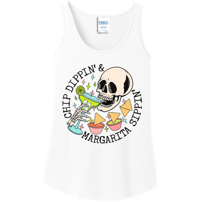 Cinco De Mayo Chip Dippin Margarita Sippin Ladies Essential Tank