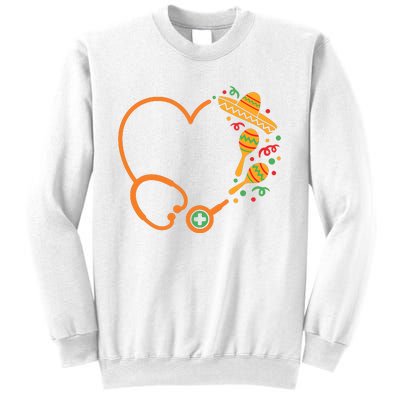 Cinco De Mayo Stethoscope Mexican Nurse Sweatshirt