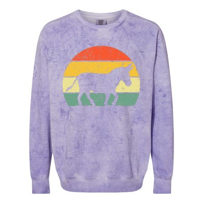 Cool Donkey Mule Horse Animal Lover Jackass Colorblast Crewneck Sweatshirt