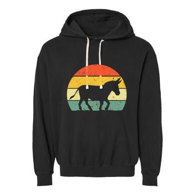 Cool Donkey Mule Horse Animal Lover Jackass Garment-Dyed Fleece Hoodie