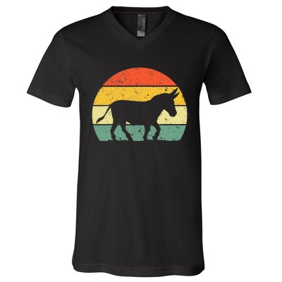 Cool Donkey Mule Horse Animal Lover Jackass V-Neck T-Shirt