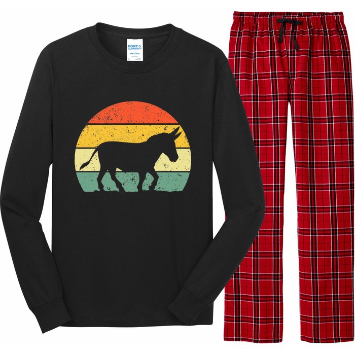 Cool Donkey Mule Horse Animal Lover Jackass Long Sleeve Pajama Set