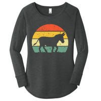 Cool Donkey Mule Horse Animal Lover Jackass Women's Perfect Tri Tunic Long Sleeve Shirt