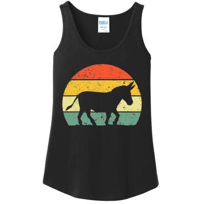 Cool Donkey Mule Horse Animal Lover Jackass Ladies Essential Tank