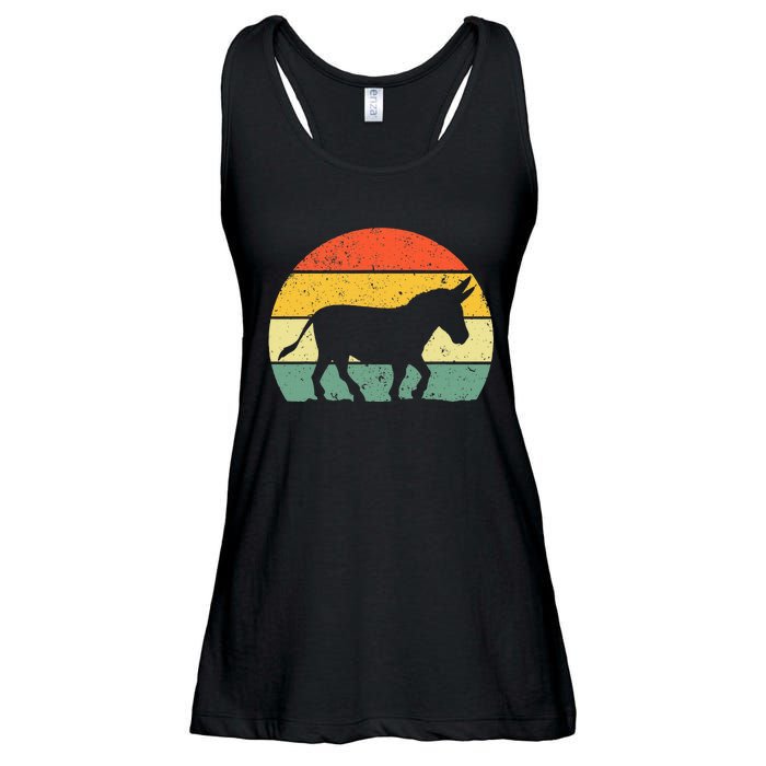 Cool Donkey Mule Horse Animal Lover Jackass Ladies Essential Flowy Tank