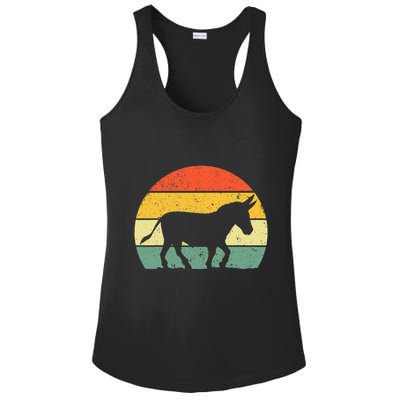 Cool Donkey Mule Horse Animal Lover Jackass Ladies PosiCharge Competitor Racerback Tank