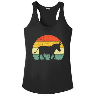 Cool Donkey Mule Horse Animal Lover Jackass Ladies PosiCharge Competitor Racerback Tank