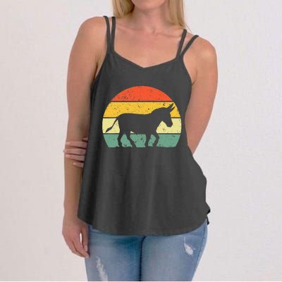 Cool Donkey Mule Horse Animal Lover Jackass Women's Strappy Tank