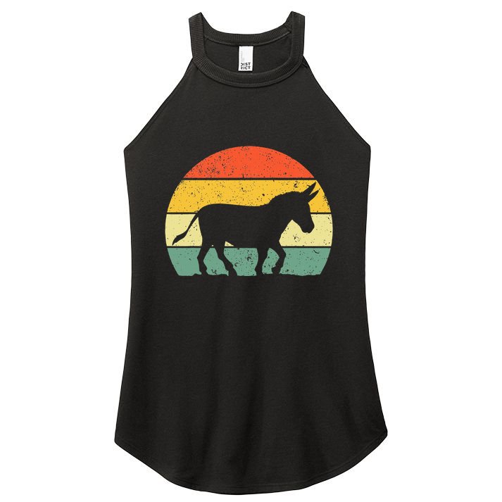 Cool Donkey Mule Horse Animal Lover Jackass Women's Perfect Tri Rocker Tank