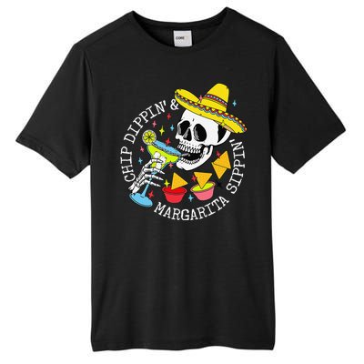 Chip Dippin & Margarita Sippin Sugar Skull Cinco De Mayo Tall Fusion ChromaSoft Performance T-Shirt