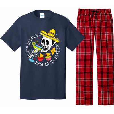 Chip Dippin & Margarita Sippin Sugar Skull Cinco De Mayo Pajama Set