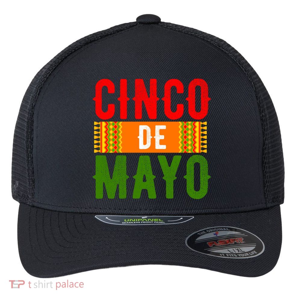 Cinco De Mayo Holiday Festive Flexfit Unipanel Trucker Cap