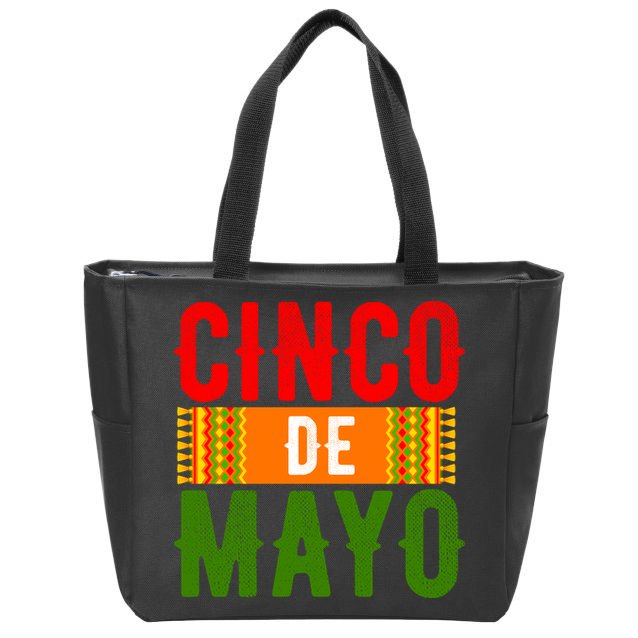 Cinco De Mayo Holiday Festive Zip Tote Bag