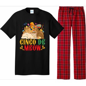 Cinco De Mayo Lets Fiesta Cinco De Meow Cats Kitty Kitten Pajama Set