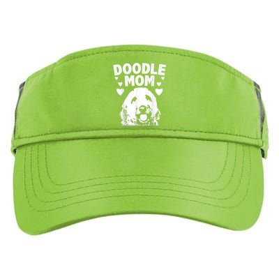 Cute Doodle Mom For Women Mama Golden Doodle Dog Owner Adult Drive Performance Visor