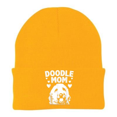 Cute Doodle Mom For Women Mama Golden Doodle Dog Owner Knit Cap Winter Beanie