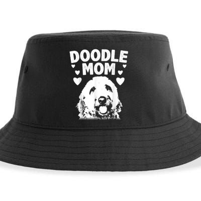 Cute Doodle Mom For Women Mama Golden Doodle Dog Owner Sustainable Bucket Hat