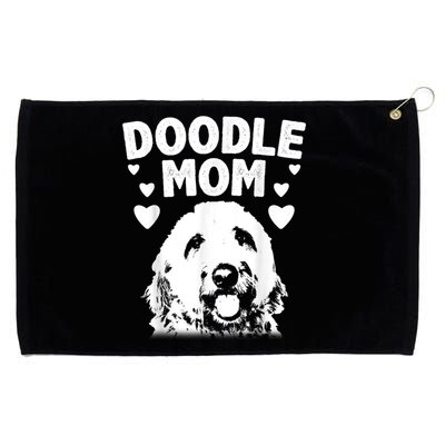 Cute Doodle Mom For Women Mama Golden Doodle Dog Owner Grommeted Golf Towel