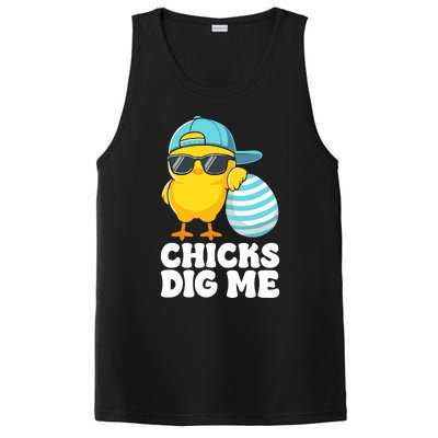 Chicks Dig Me Easter Happy Easter PosiCharge Competitor Tank