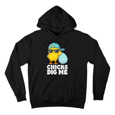 Chicks Dig Me Easter Happy Easter Tall Hoodie