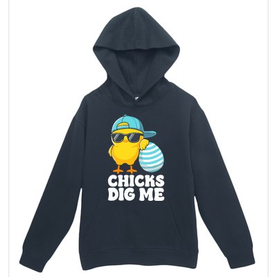 Chicks Dig Me Easter Happy Easter Urban Pullover Hoodie