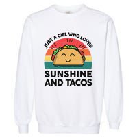 Cinco De Mayo Sunshine Taco Funny Fiesta Mexican Garment-Dyed Sweatshirt