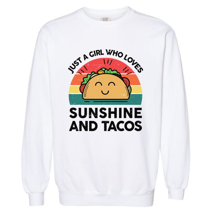 Cinco De Mayo Sunshine Taco Funny Fiesta Mexican Garment-Dyed Sweatshirt